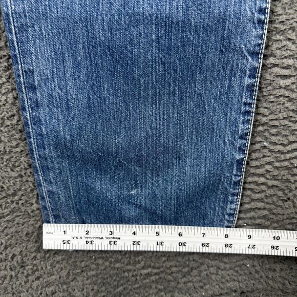 Polo Ralph Lauren Jeans Mens 36x34 Blue Hampton Straight Medium Wash Selvedge - Picture 14 of 16